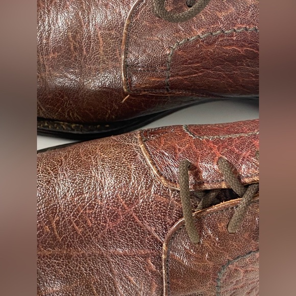 Loake Mens Size 9 (uk 8.5) Brown Exotic Leather Derby Dress Shoes England - Picture 13 of 14